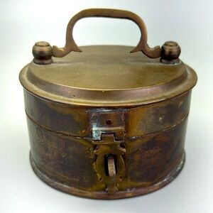 Vintage Brass Trinket Box